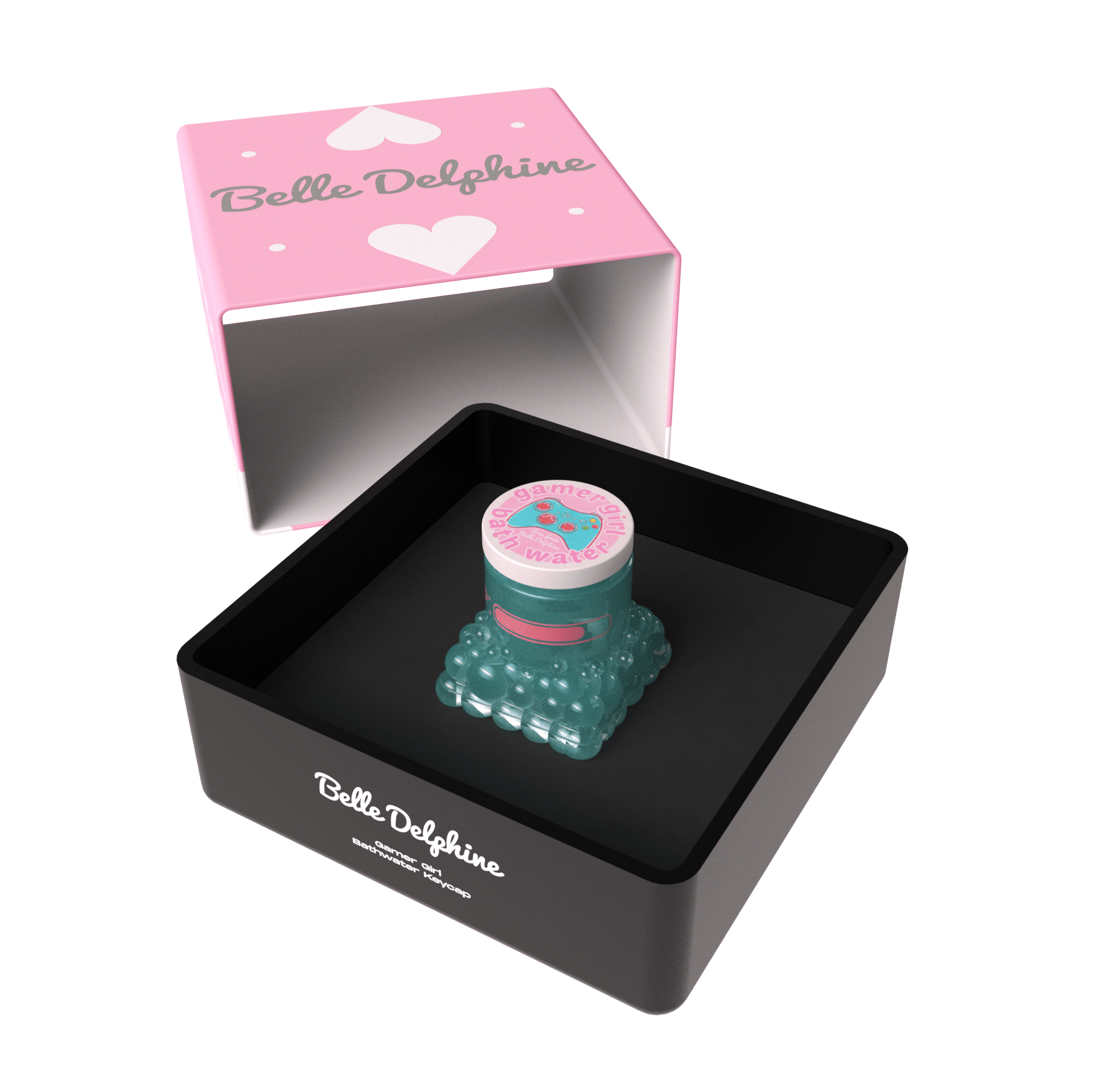 Belle Delphine 3x Bathwater Bottle Keycap Bundle