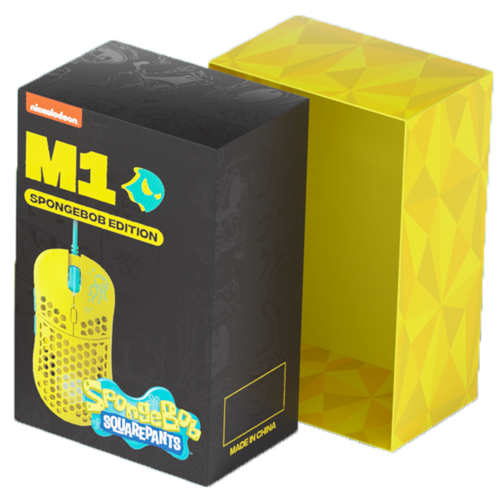 Souris de jeu ultra-légère Bob l'éponge M1