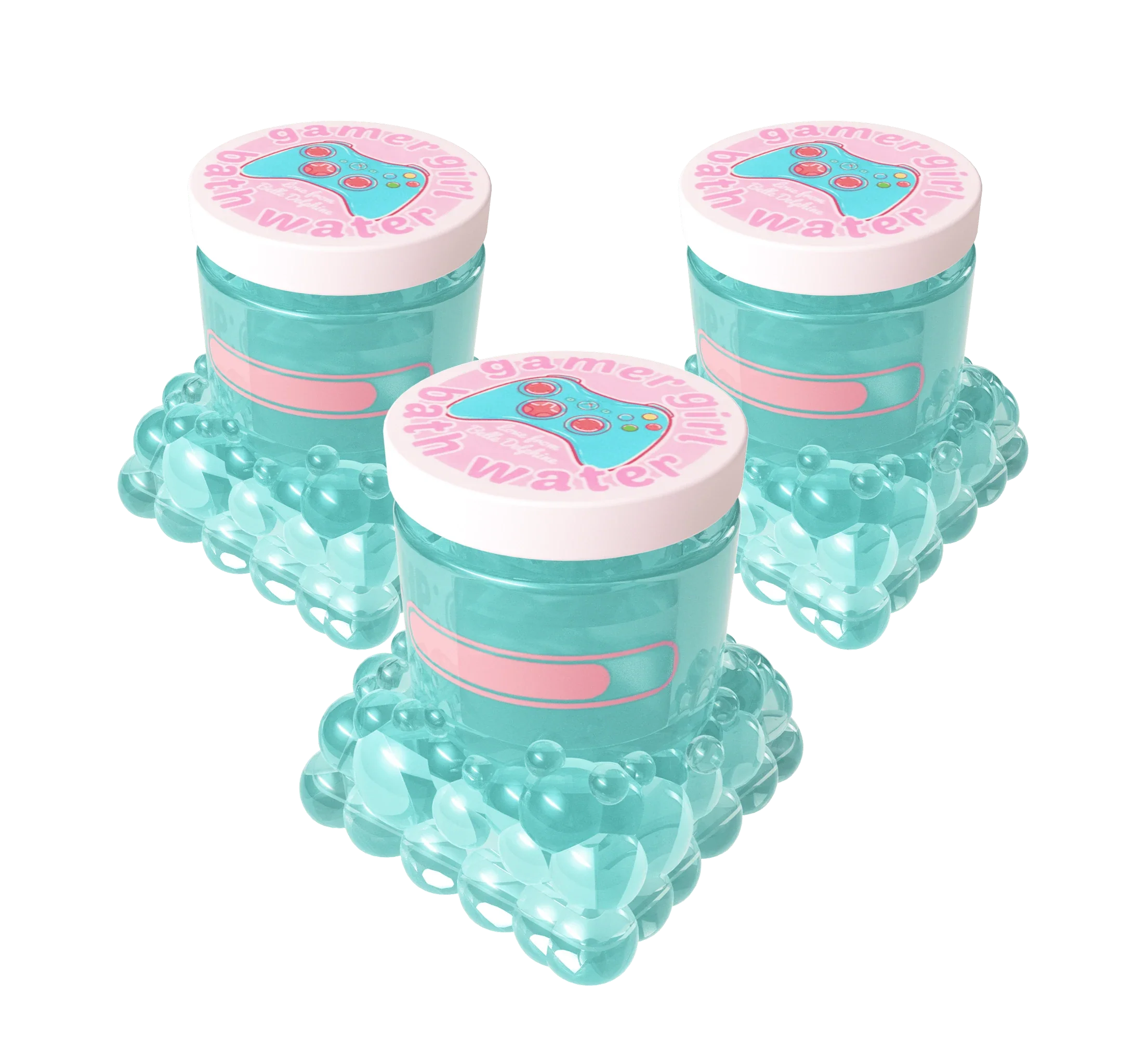 Belle Delphine 3x Bathwater Bottle Keycap Bundle