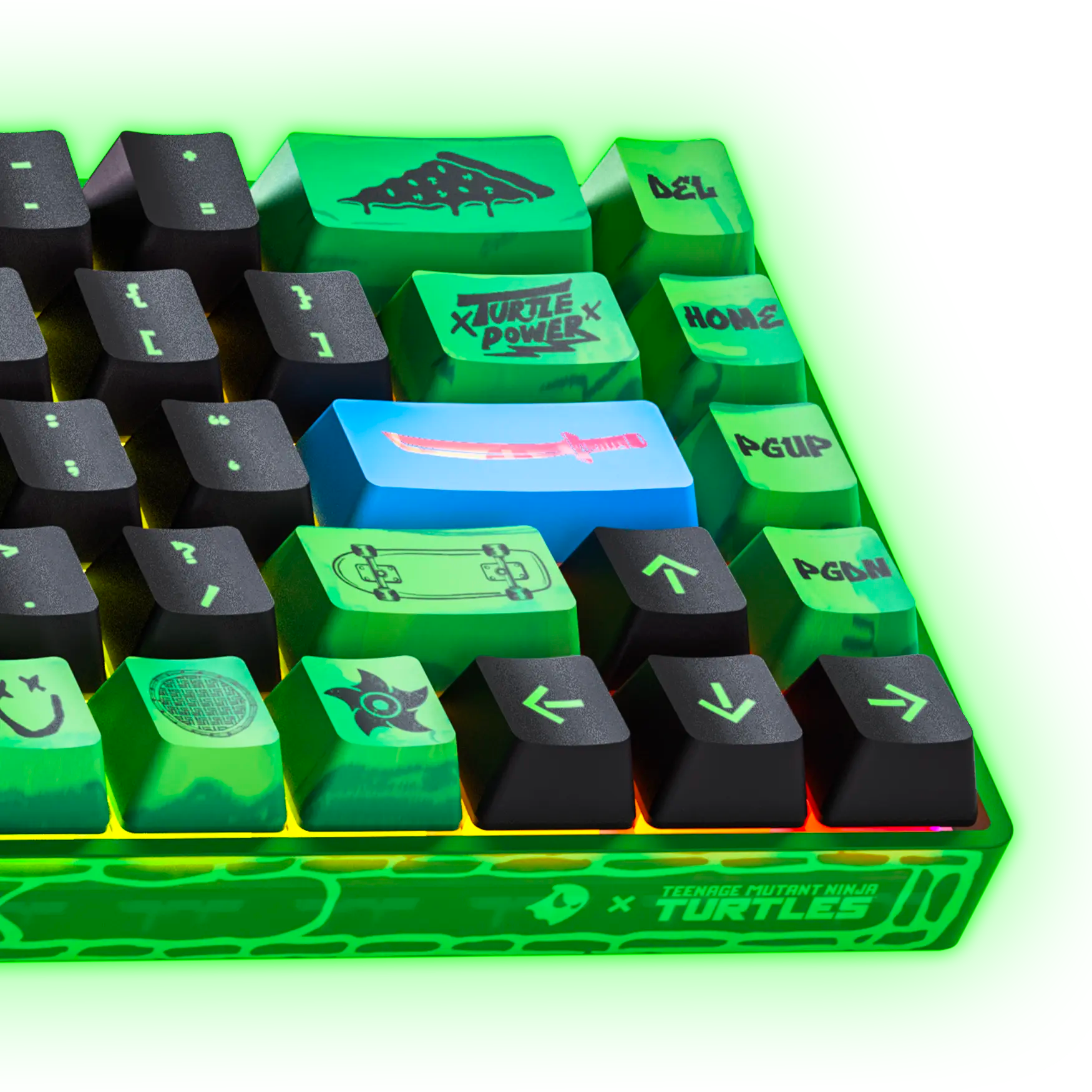 Banshee K68 Magnetic Switch Keyboard - Teenage Mutant Ninja Turtles (4 Colors in 1)