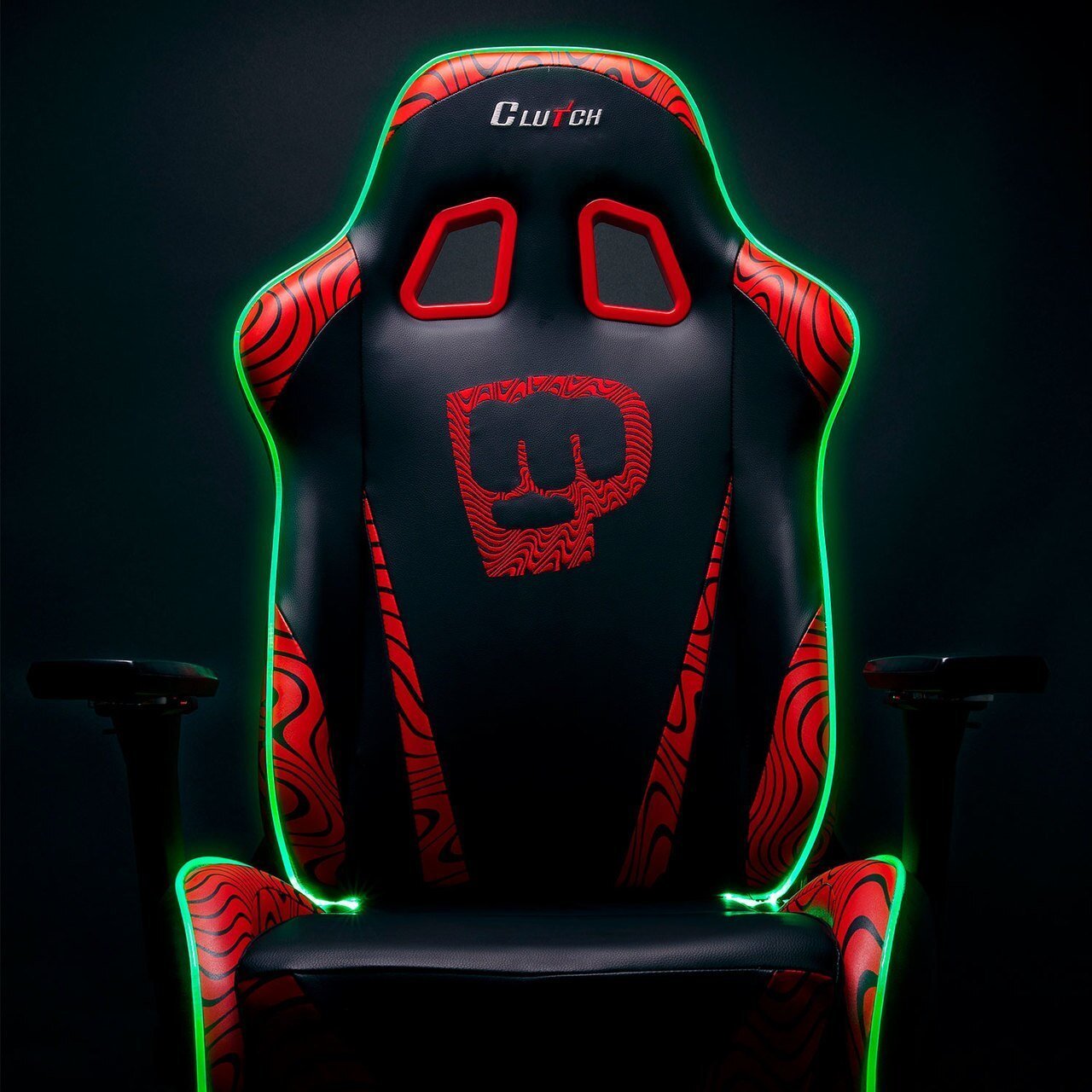 Clutch Gaming chair Pewdiepie LED Edition  Throttle Series PEWDIEPIE LED colour red