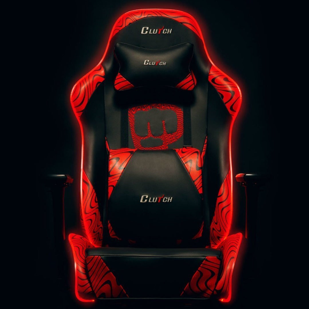 Clutch Gaming chair Pewdiepie LED Edition  Throttle Series PEWDIEPIE LED colour red