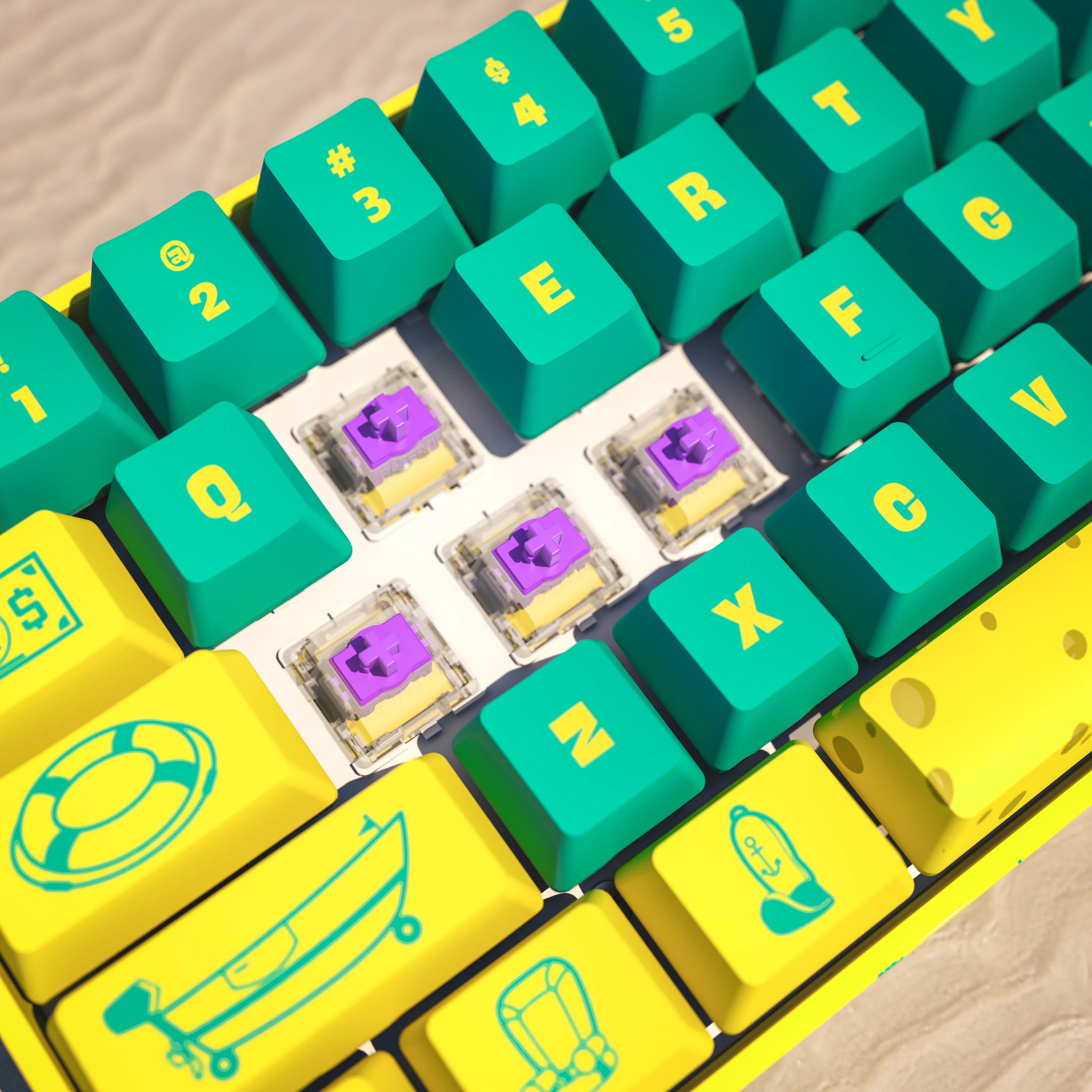 Banshee K68 Magnetic Switch Keyboard - SpongeBob SquarePants