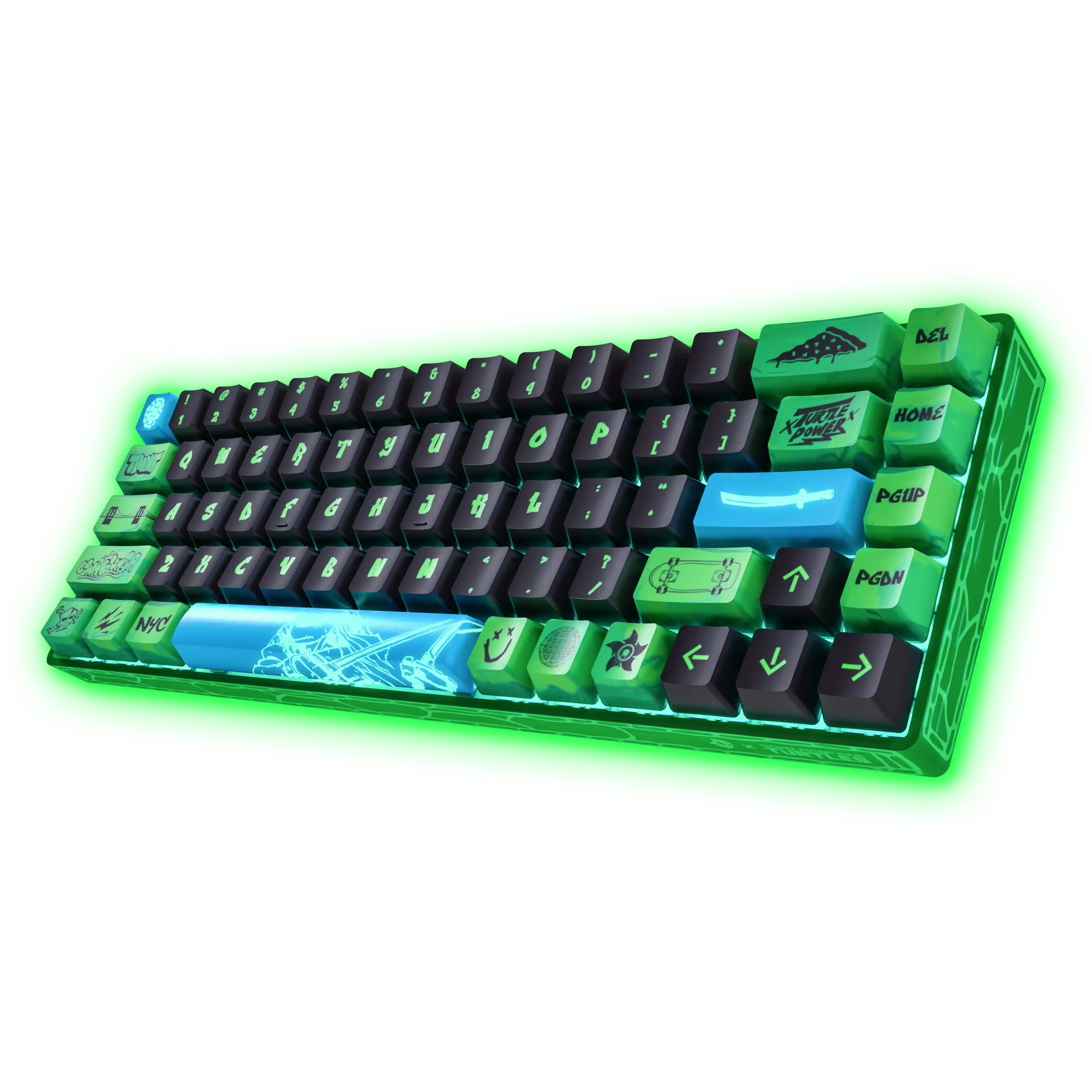 Clavier magnétique Banshee K68 – Tortues Ninja (4 couleurs en 1)