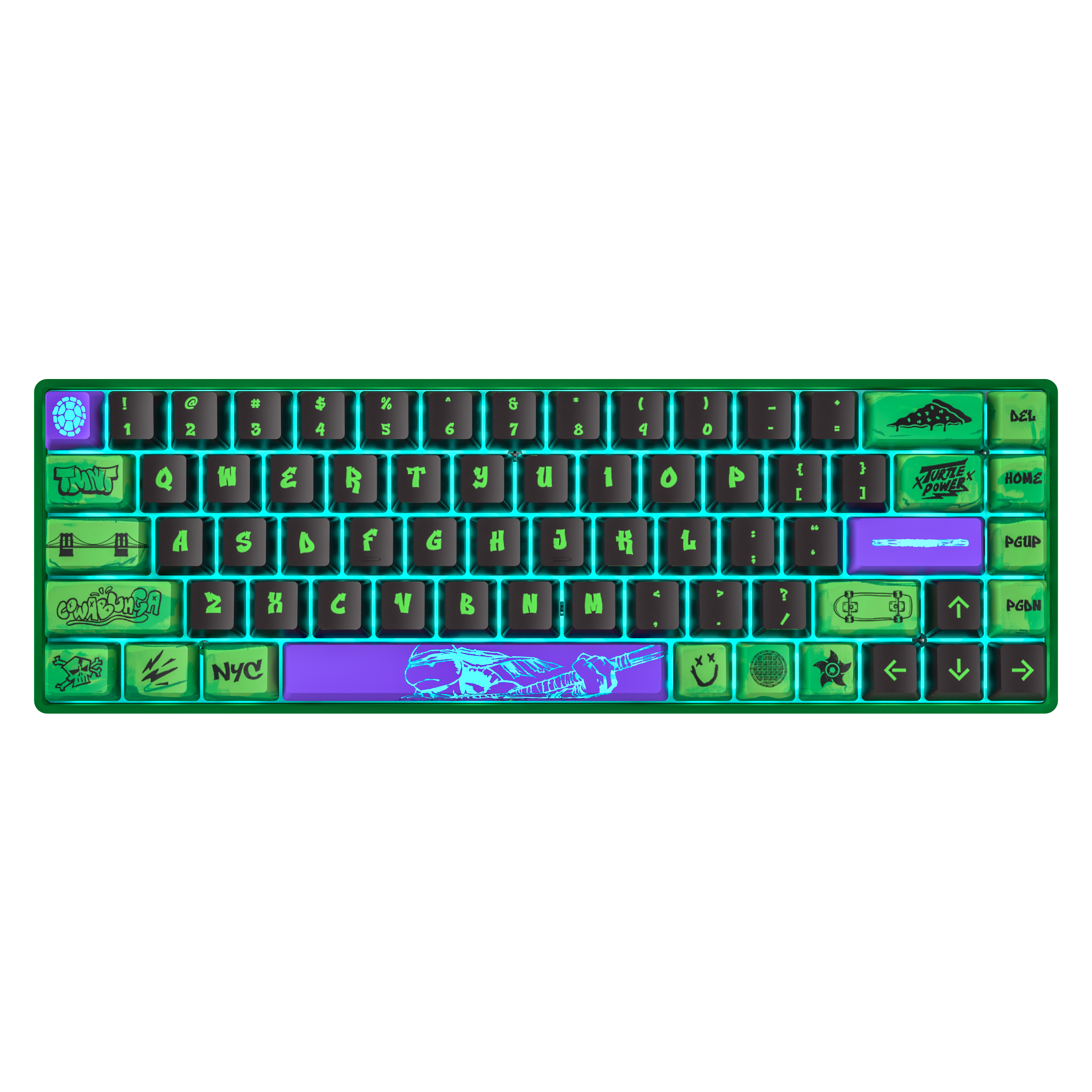 Banshee K68 Magnetic Switch Keyboard - Teenage Mutant Ninja Turtles (4 Colors in 1)